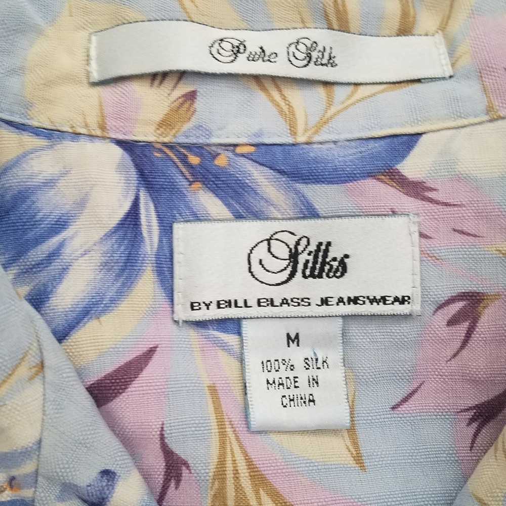 Silks by Bill Blass Jeanswear tie front button top - Picture 6 of 8